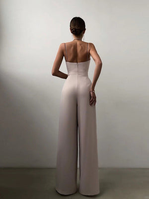 Camisoles Waist Straight-fit Jumpsuits