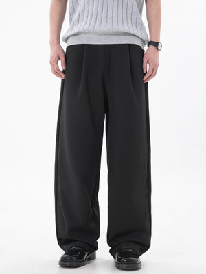 New Chinese Style Dark Pattern Jacquard Patchwork Pants