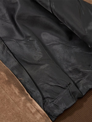 Retro Old Splicing Letter Embroidery Lapel Jackets