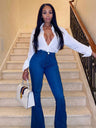 Bell-bottoms Slim-fit Butt-lifting Style Jeans
