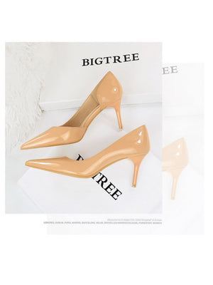 Liber Spring and Autumn hollow ladies high heels