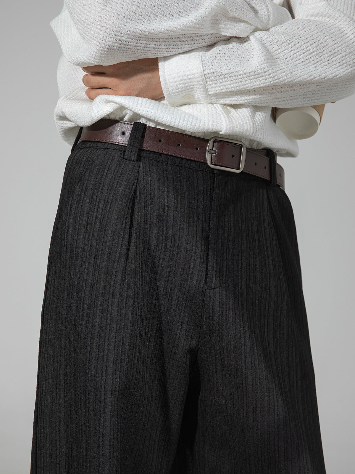 City Commuting Gathering Stripes All-match Pants