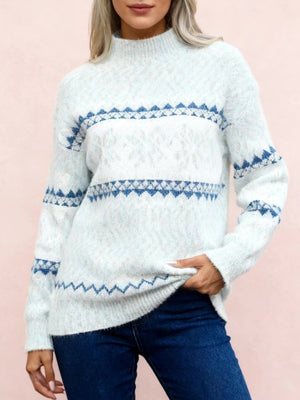 Splicing Color-blocked Sweaters