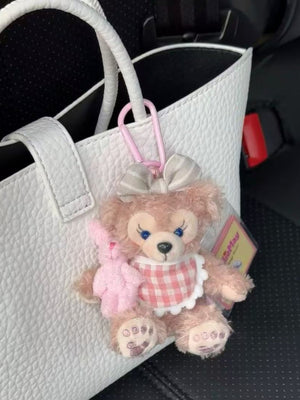 Schlüsselanhänger mit Plüschhasen-Schlüsselanhänger