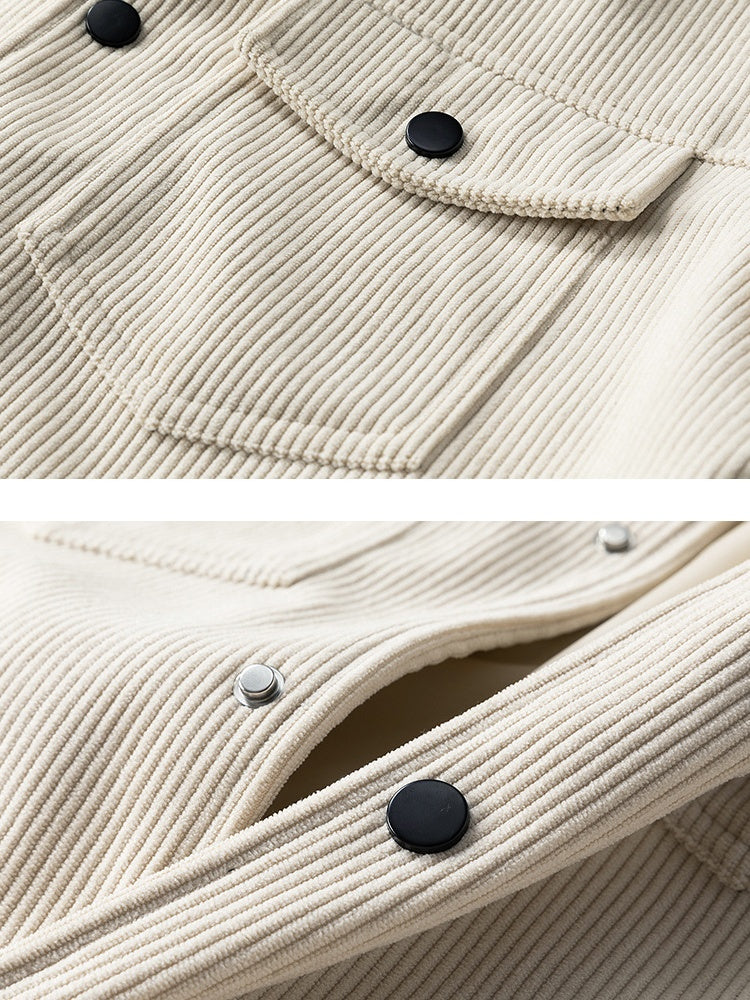 Veste de survêtement en velours côtelé