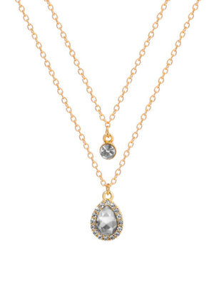 Gold-plated Teardrop Pendant Necklace