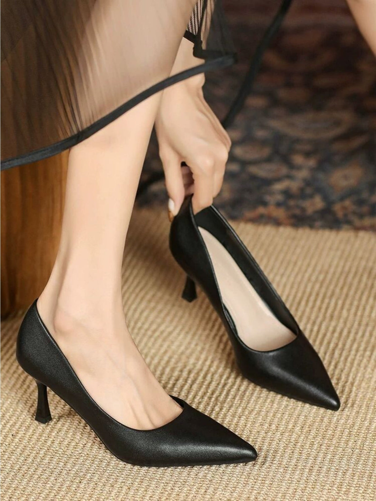 Liber Spring and autumn women's high heels