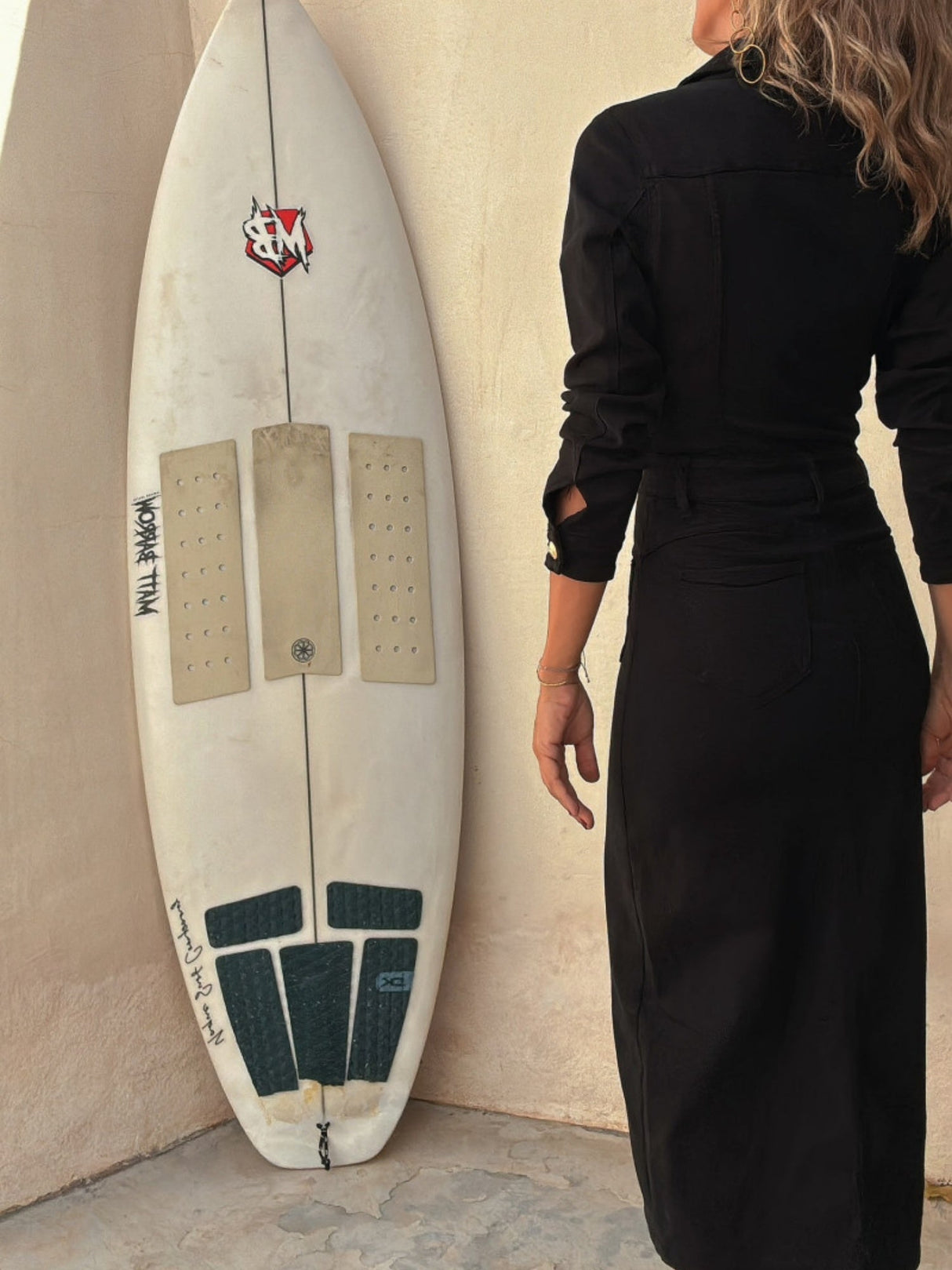 Lapel Buttons Pocket Slit Long Denim Dress