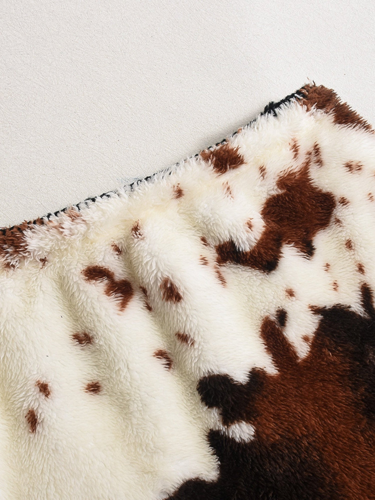 Animal Print Color Matching Ultrashort Fluff Skirts