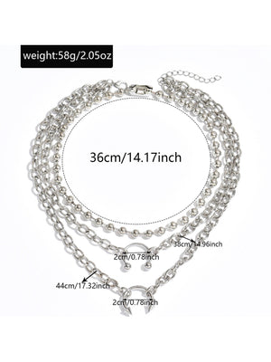 Hip-hop Punk Style Multi-layered Pendant Necklace