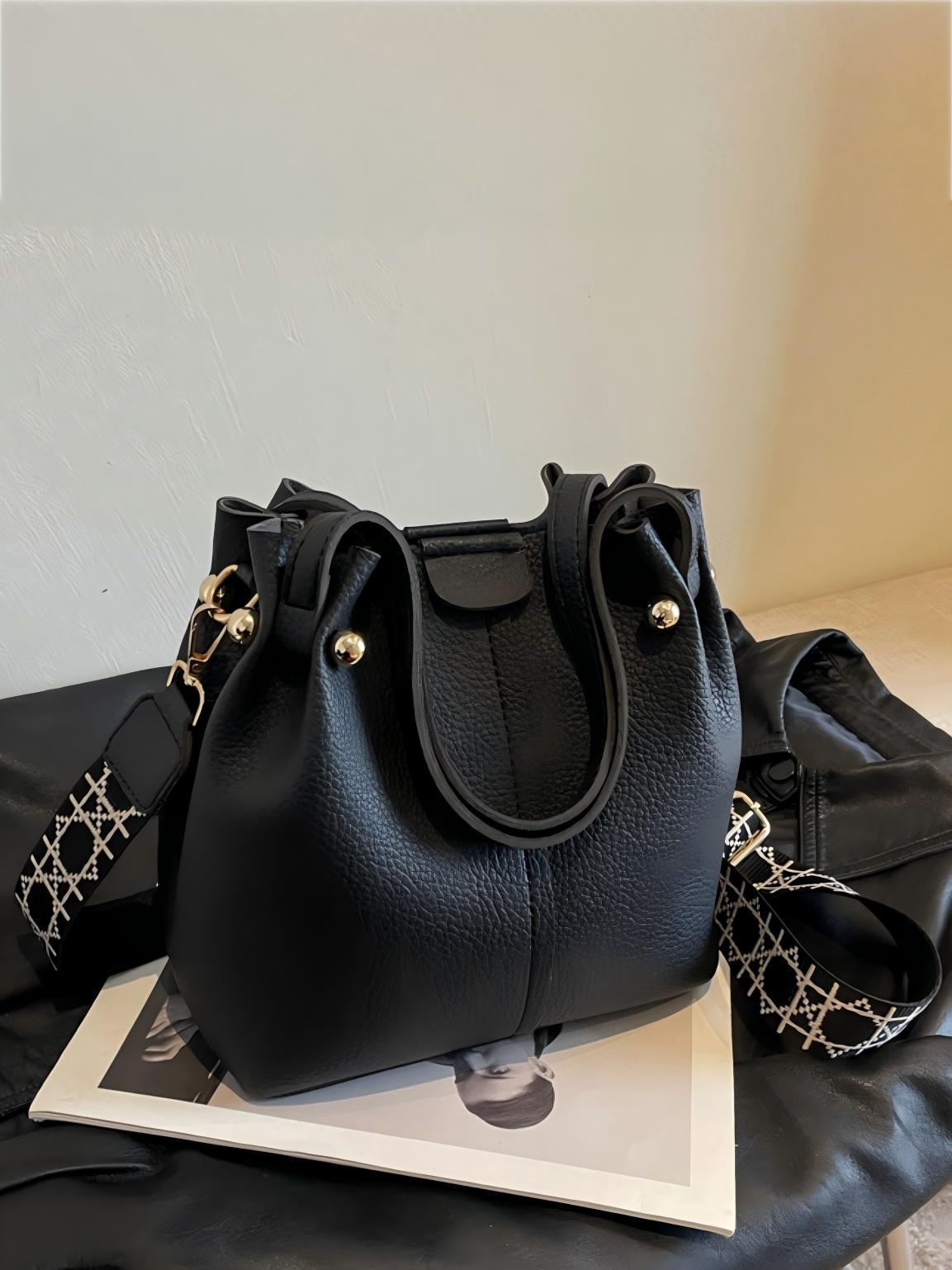 Metal Buckle Crossbody Bag