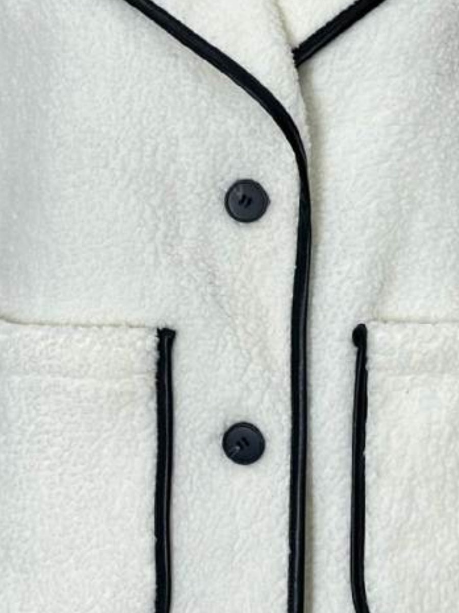 Liber Autumn women's button lambswool pocket cardigan vest