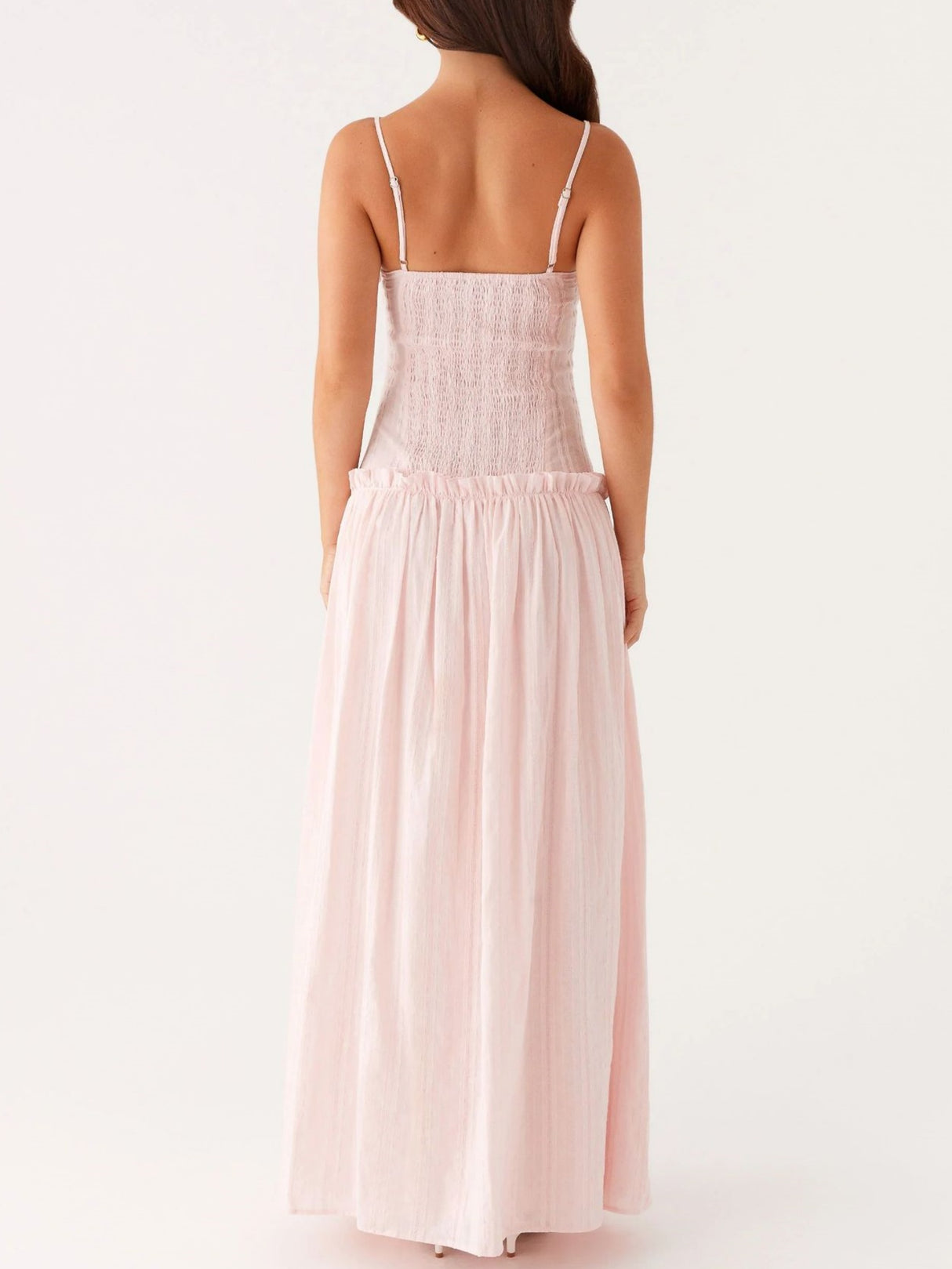 Ruffled Edges Camisoles Sweet Maxi Dresses
