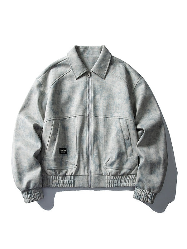 Retro Barn Wind Old Money Style Lapel Flight Jacket