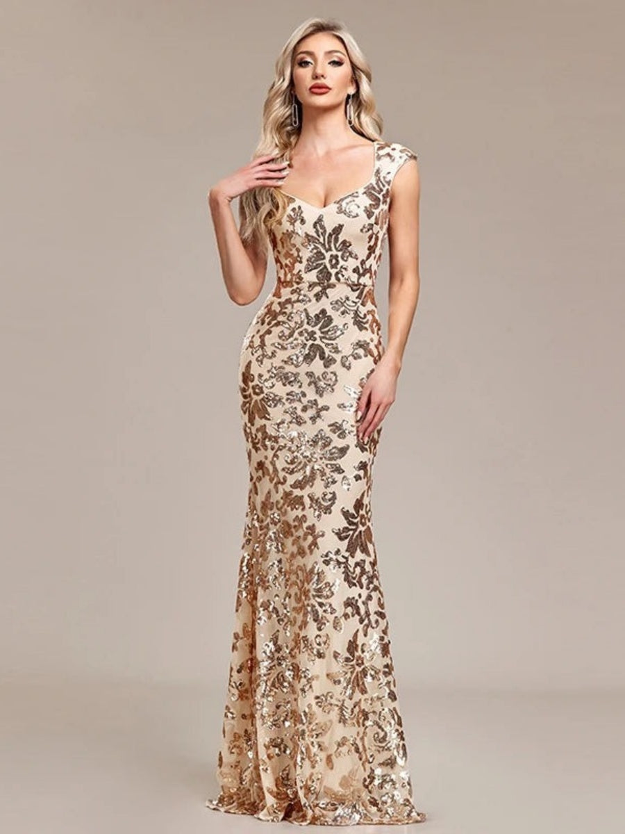 Liber Summer Women's Sequins Maxi Dresses