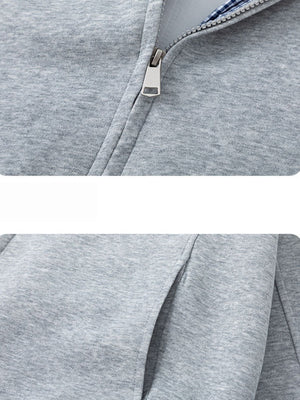 Veste à carreaux à effet superposé et coupe nette