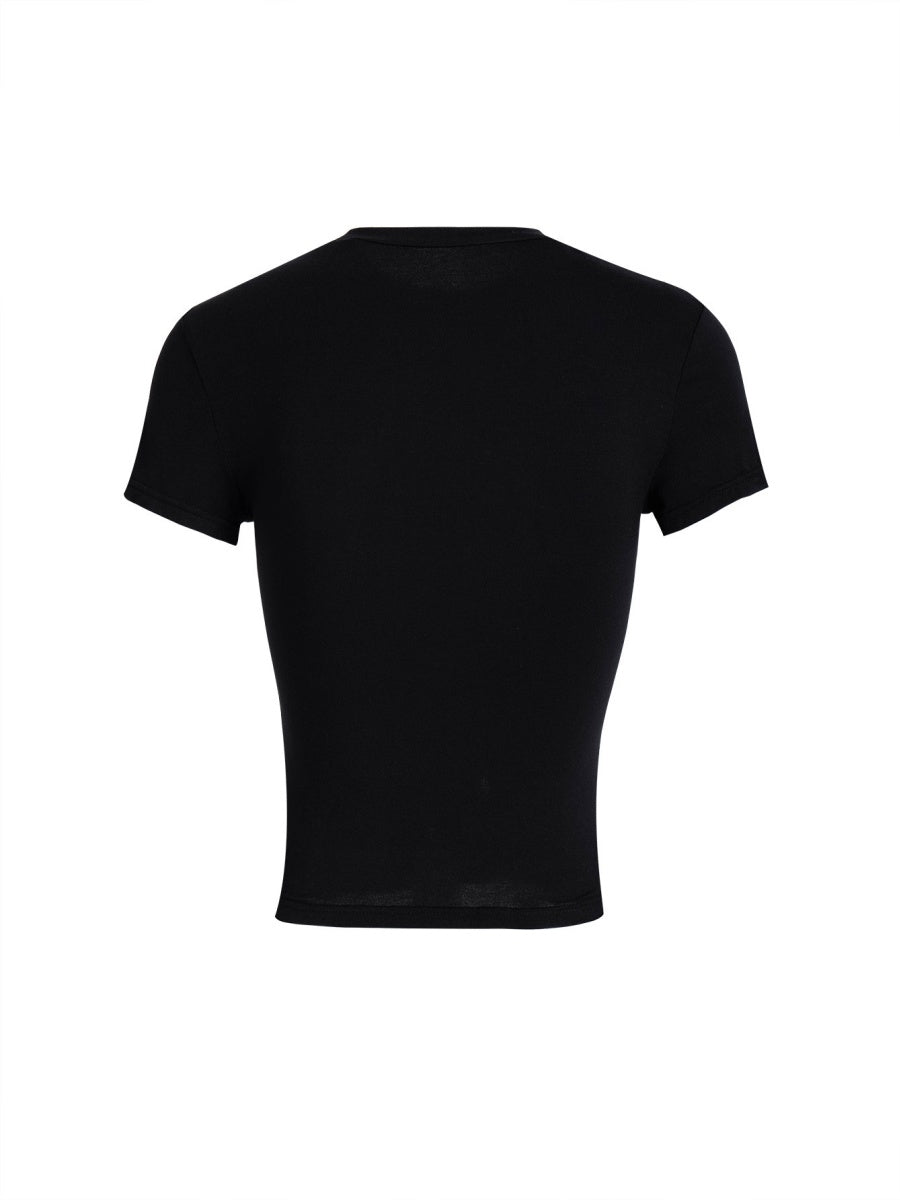 Solid Color Crew Neck Short-sleeved T-shirt