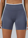 Color Matching Seamless High-waisted Hip Lift Exercise Yoga Shorts