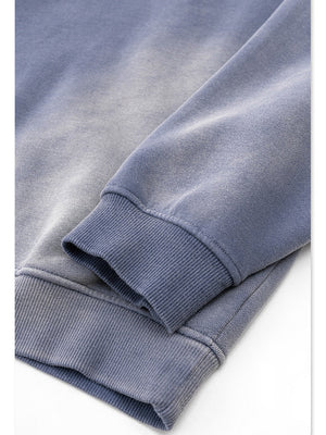 Liber Autumn Neutral wear Ribbed hem Solid Color Sweatshirts&Hoodies