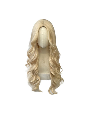 Synthetic Fiber Long Wavy Curl Wig