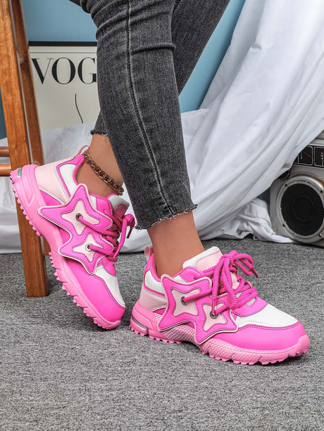 Star-shaped Decorative Women's Casual Sneakers