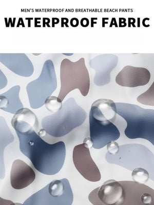 Quick-drying Five Points Camouflage Beach Shorts