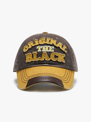 Distressed Embroidery Letter Baseball Caps