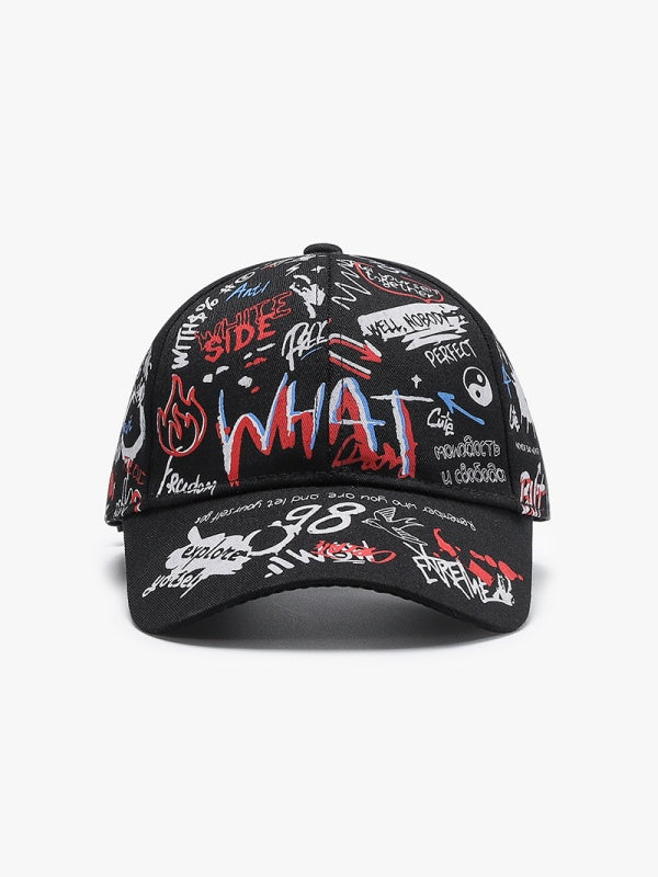Ins Cartoon Graffiti Print Baseball Cap