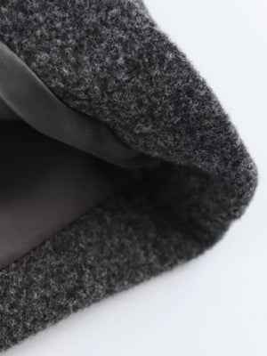 Soft Cropped Blazer With Double-breasted Lapels