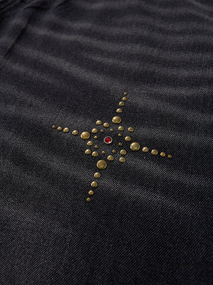 Cat Whiskers Hole Hot Stamping Beads Jeans