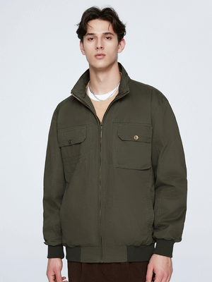 Thin Stand Collar Personality Outdoor All-match Work Jacket