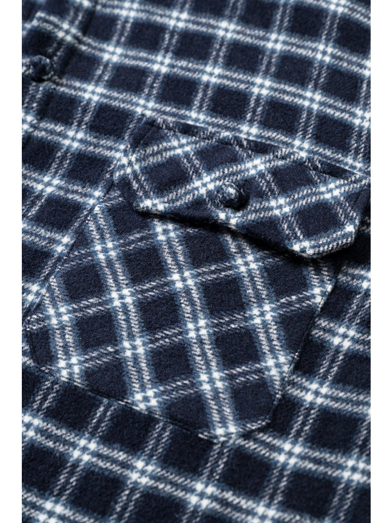 Liber Autumn Men's Button design Plaid Shirts
