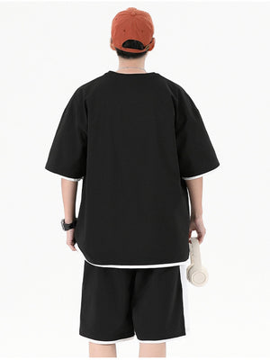 Lightweight Color-blocked 2-piece Sets Set
