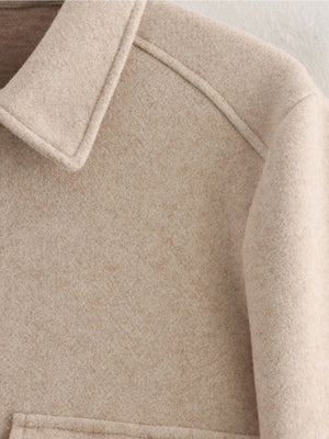 Zipper Lapel Simple Fashion Long-sleeved Short Jacket Suit Jacket Top