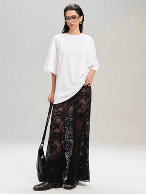 Lace High Waist Perspective Fashion Skirts