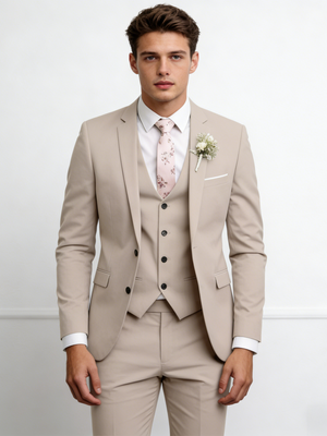 Slim-fit Wedding Suit 3-piece Sets Set