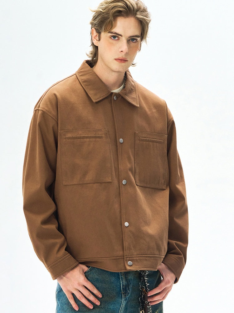 Liber Autumn Men's Solid Color Jackets