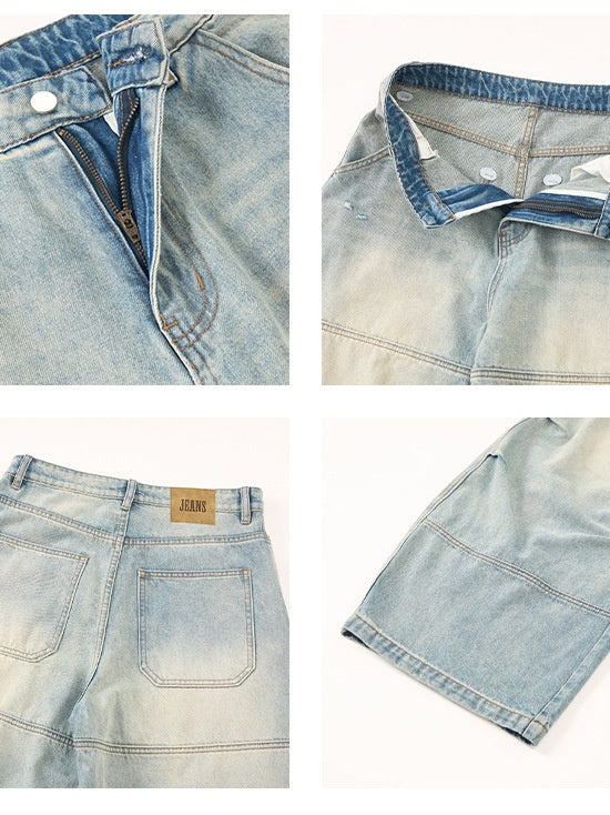 Liber Autumn Neutral wear Pocket decoration Jeans