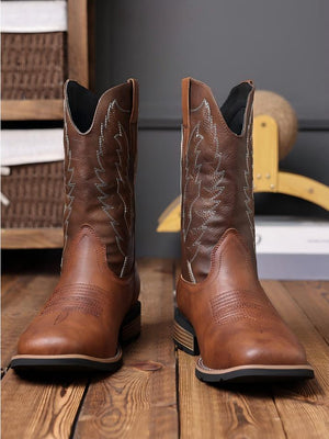 Embroidered Western Boots