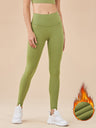 No Embarrassment High Waist Anti-rolling Edge Buttocks Lift Thickening Thin Fleece Sports Pants