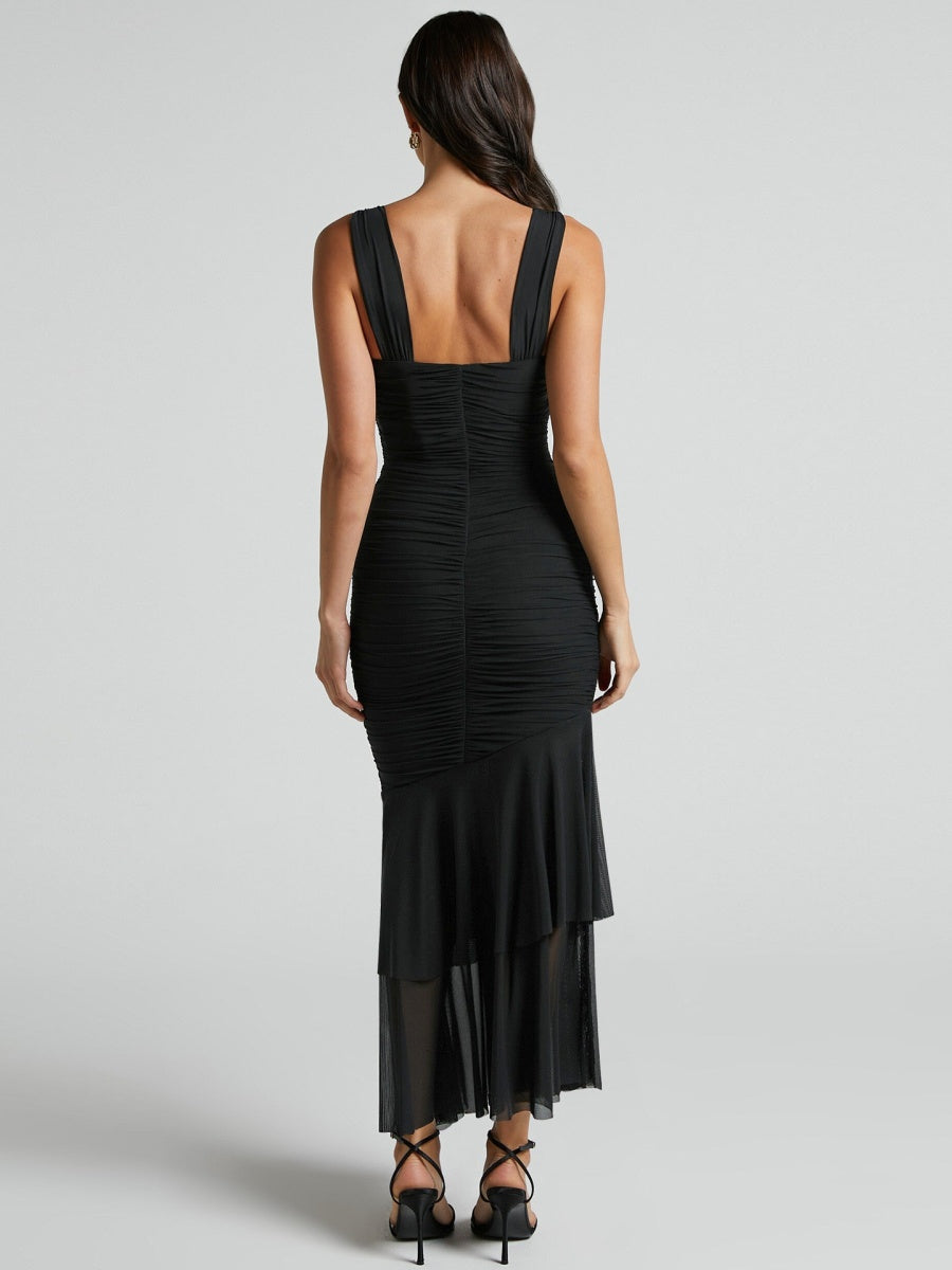 Liber Spring Women's Mesh Maxi Dresses