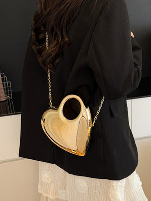 Heart-shaped Evening Shoulder Bag