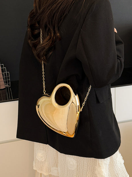 Heart-shaped Evening Shoulder Bag