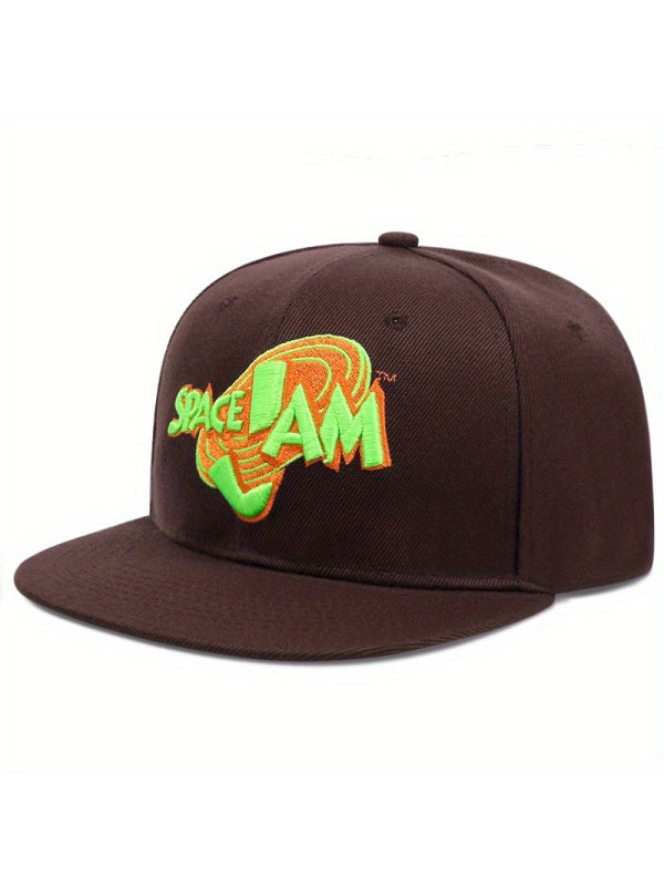 Hip Hop Embroidery Letter Street Dance Flat-brimmed Hat Baseball Caps