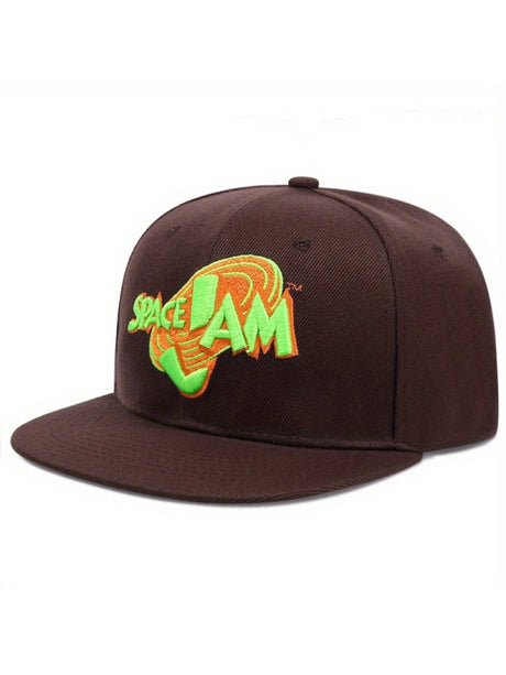 Hip Hop Embroidery Letter Street Dance Flat-brimmed Hat Baseball Caps