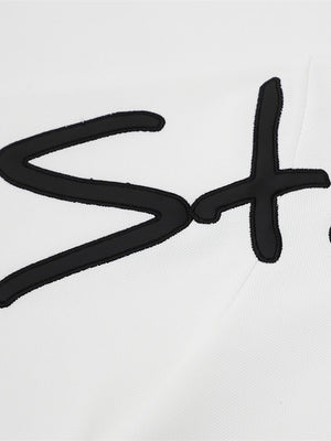 Letter Embroidery Ins Loose-fit POLO Shirt