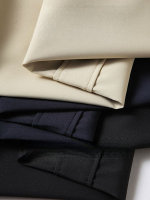 Business Notch-Lapel Single-Breasted Mid-Length Trench Coat