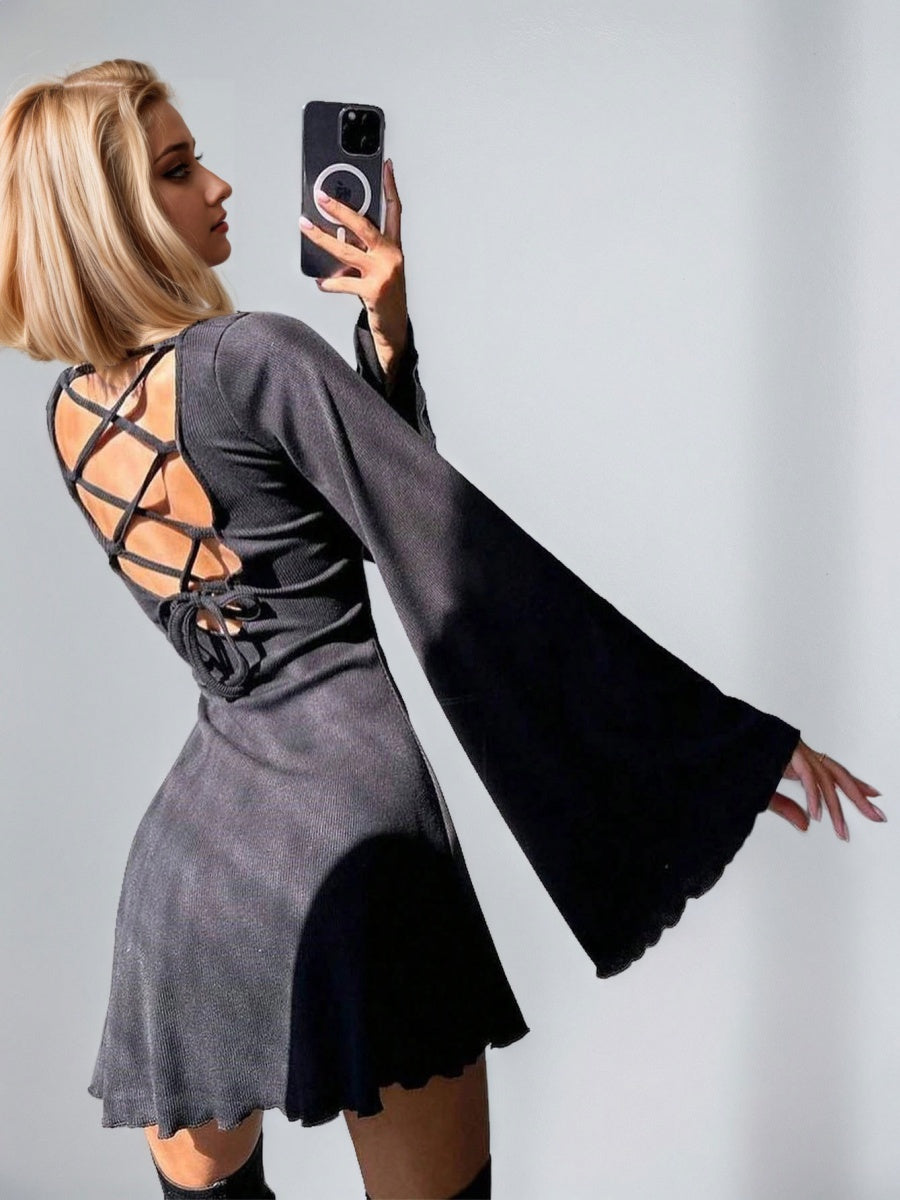 Liber Autumn Women's Backless Mini&Short Dresses