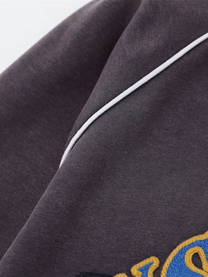 Liber Autumn Neutral wear Embroidery Letter Sweatshirts&Hoodies