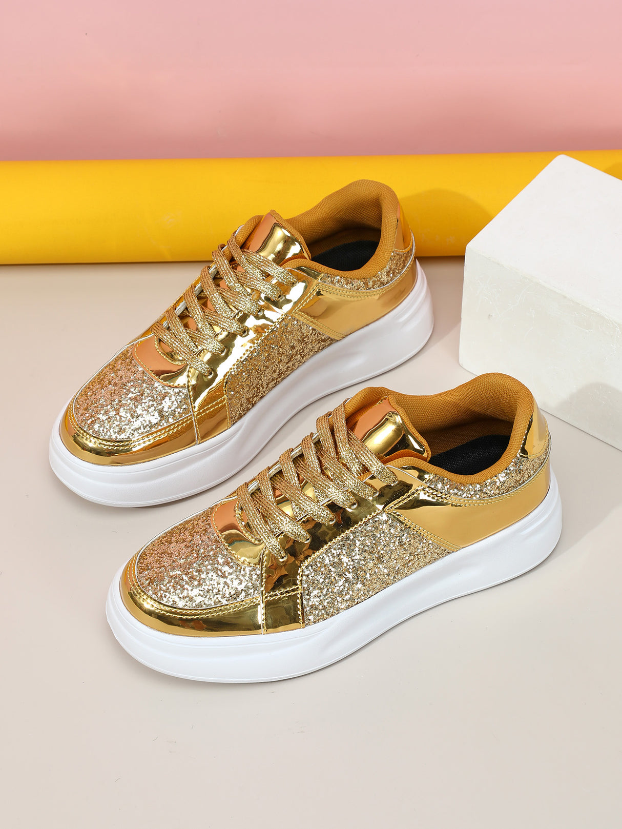 Sequined Women's Sneakers